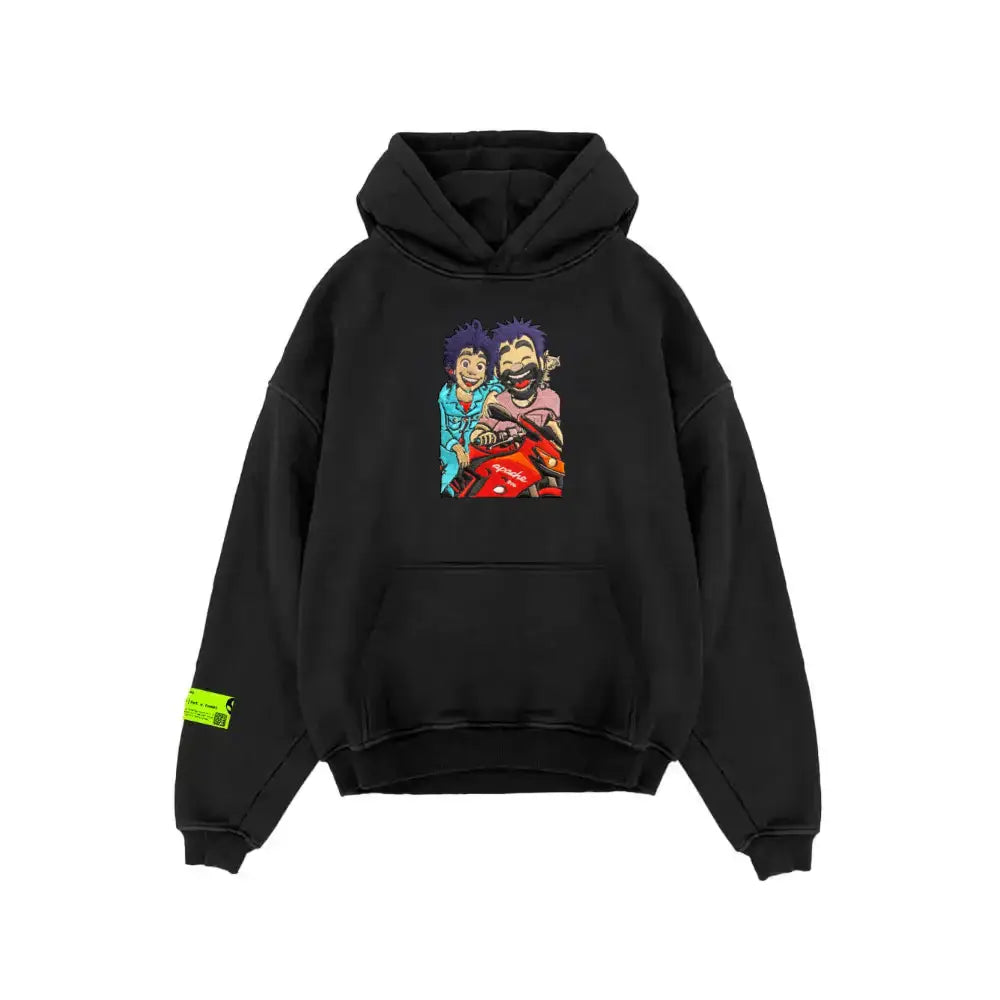 Portrait Embroidery Oversized Hoodie