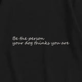 Dog Person Oversized Hoodie Black