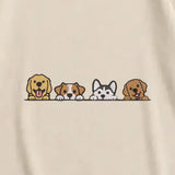 Puppies Oversized Tee Beige