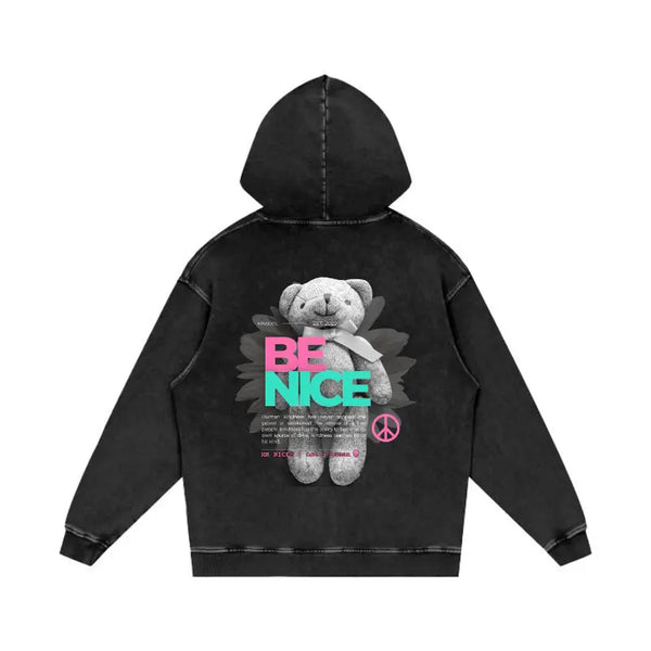 Be Nice Hoodie StoneWash
