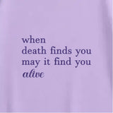 Alive Oversized Tee Lilac