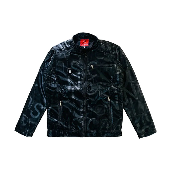 Metallic Winter Jacket Black