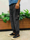 Cotton Cargo Joggers Black