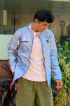 Metallic Winter Jacket IceBlue