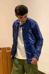 Metallic Winter Jacket Blue