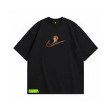 Anime Embroidery Oversized Tee