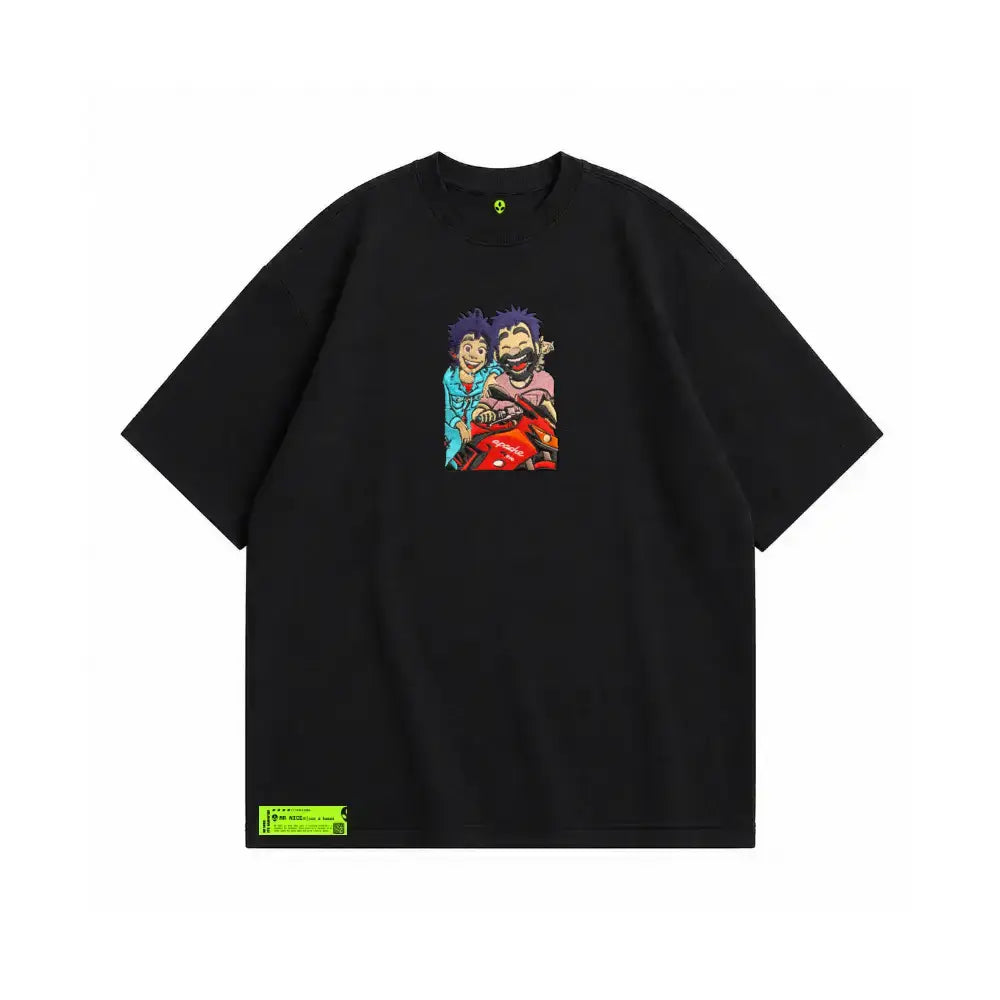 Portrait Embroidery Oversized Tee