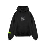 Lineart Portrait Embroidery Oversized Hoodie