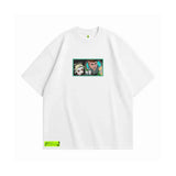 Anime Embroidery Oversized Tee