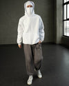 Balaclava Unisex Hoodie White