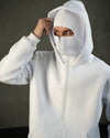 Balaclava Unisex Hoodie White