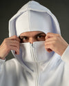 Balaclava Unisex Hoodie White