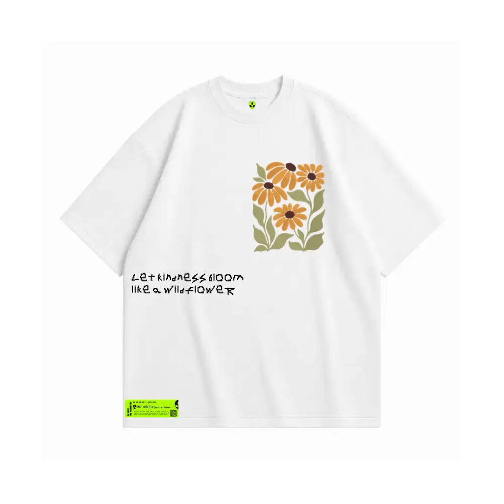 WildFlower Oversized Tee White