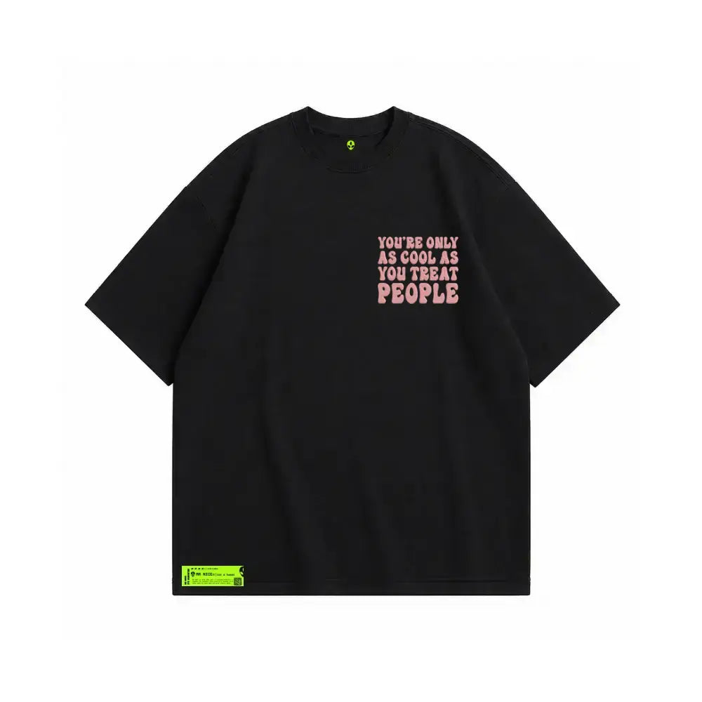 Be Cool Oversized Tee Black