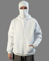 Balaclava Unisex Hoodie White