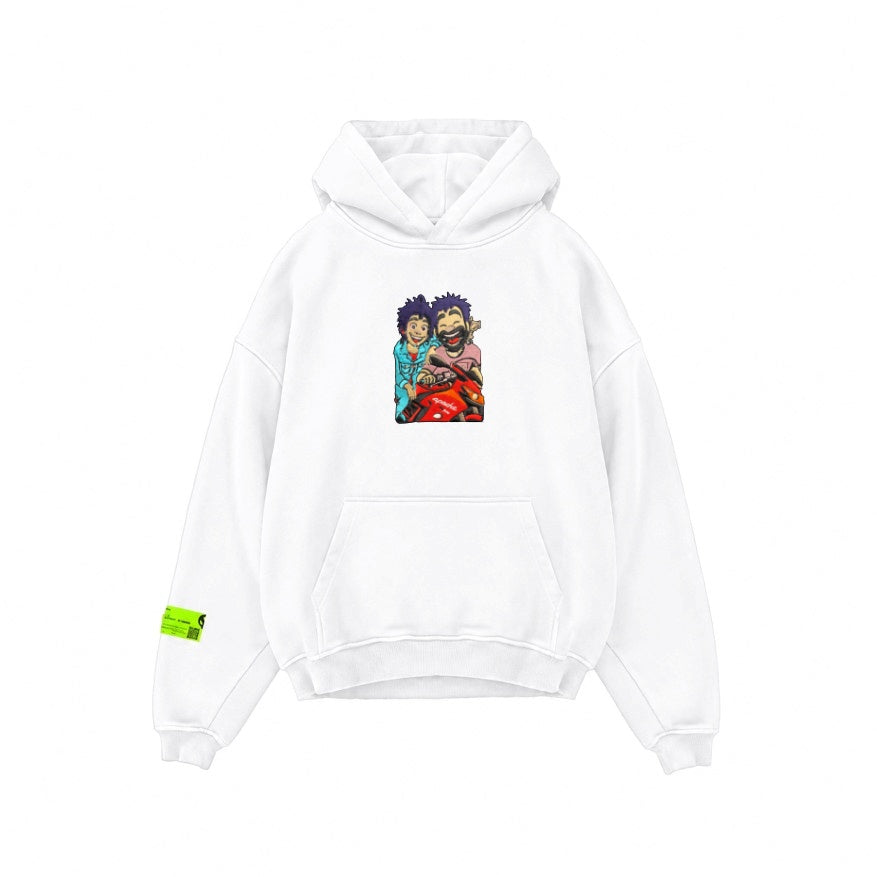 Portrait Embroidery Oversized Hoodie